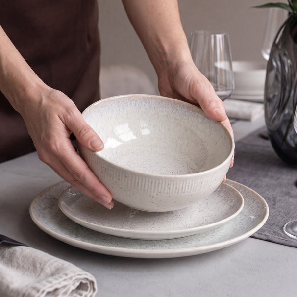 Cookinglife Cuencos para sopa / Cuencos Nola Beige ø 17 cm - 6 Piezas