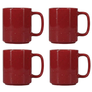 ONA Tazas Fika Burgundy 330 ml - 4 piezas