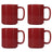 ONA Mugs Fika Burgundy 330 ml - set of 4