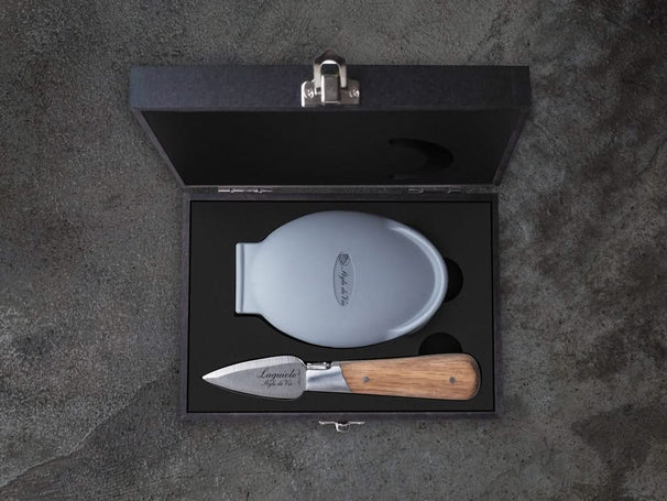 Cuchillo para ostras Laguiole Style de Vie con soporte para ostras