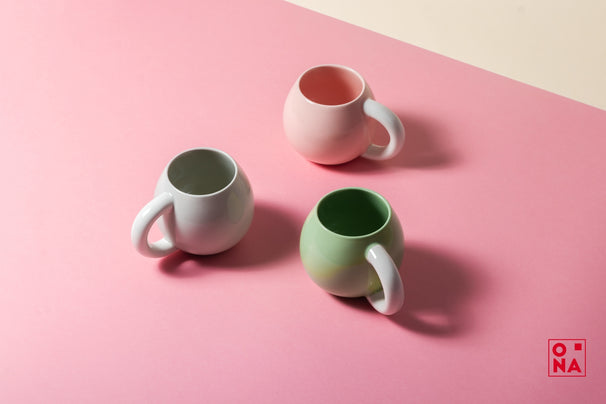 Taza ONA - Taza de café - Lola - Redonda - Rosa - 330 ml