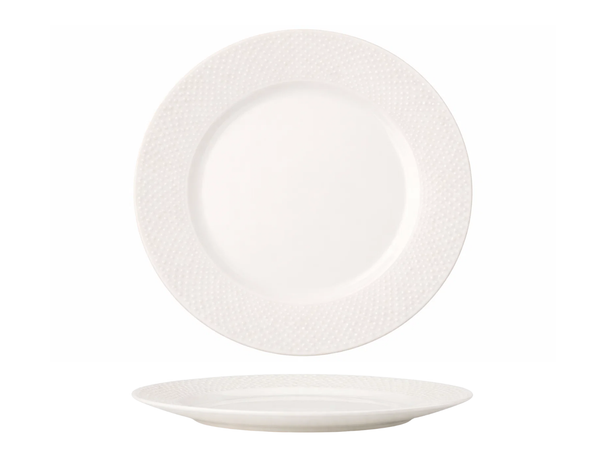 Cookinglife Platos de Desayuno / Postre - CampVibe - Exterior - Plástico - Irrompibles - Blanco ø 21 cm - 4 piezas