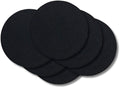 Cookinglife Coasters - Vegan leather - Black - ø 10 cm - 6 pieces