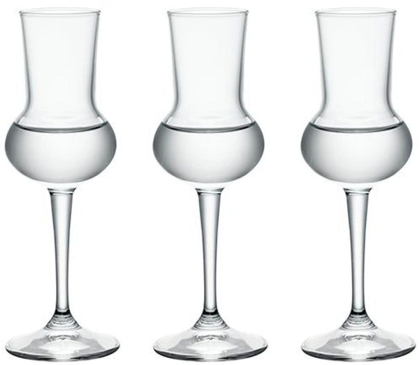 Vasos de grappa Bormioli Restaurant - 80 ml - 3 piezas
