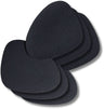Cookinglife Coasters - Vegan leather - Black - Organic - 13 x 11 cm - 6 pieces