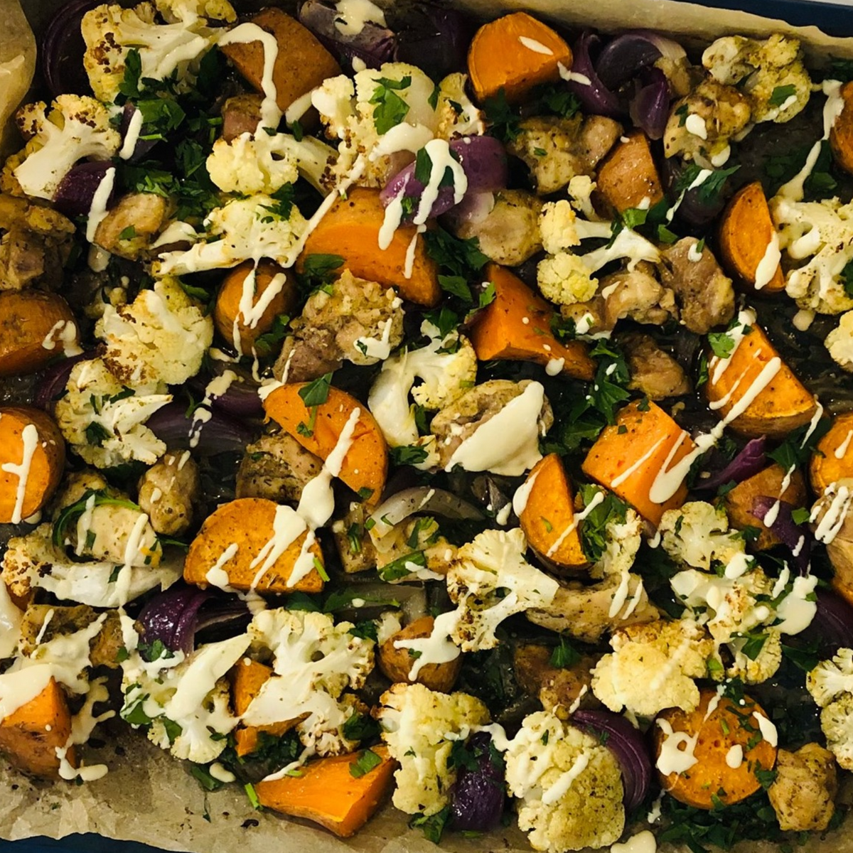 with garlic and rosemary