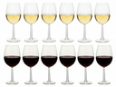 Cookinglife Wine Glass Set Milena 12-Piece - Red Wine Glasses + White Wine Glasses