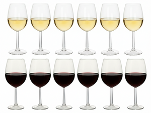 Set de copas de vino Cookinglife Milena 12 piezas - Copas de vino tinto + copas de vino blanco