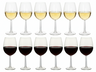 Cookinglife Wine Glass Set Milena 12-Piece - Red Wine Glasses + White Wine Glasses
