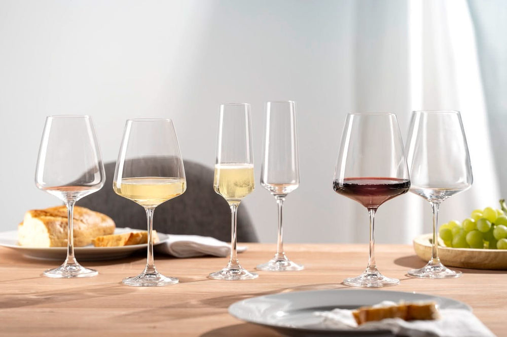 Set de copas de vino Leonardo (Copas de vino tinto + Copas de vino blanco + Copas de champán) - Paladino - Set de 12 piezas