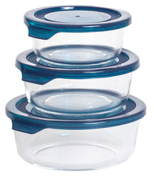 Sareva Glass Baking Dishes / Food Storage Container Cook & Fresh - Round - 3-piece