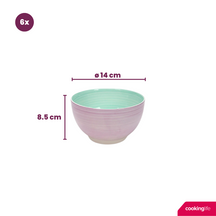 Cookinglife Soup Bowls / Bowls Pastel Harmony ø 14 cm - 6 pieces