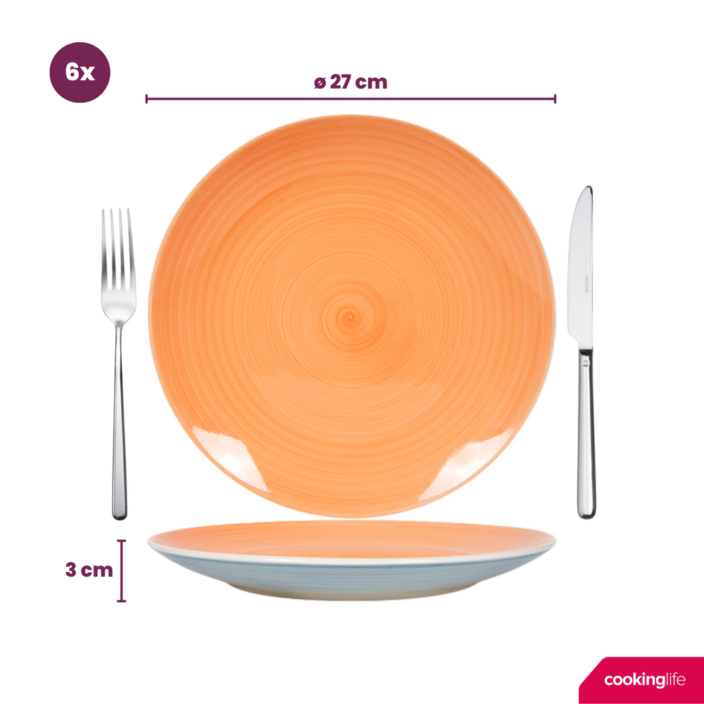 Cookinglife Dinner Plates Pastel Harmony ø 26.5 cm - 6 pieces