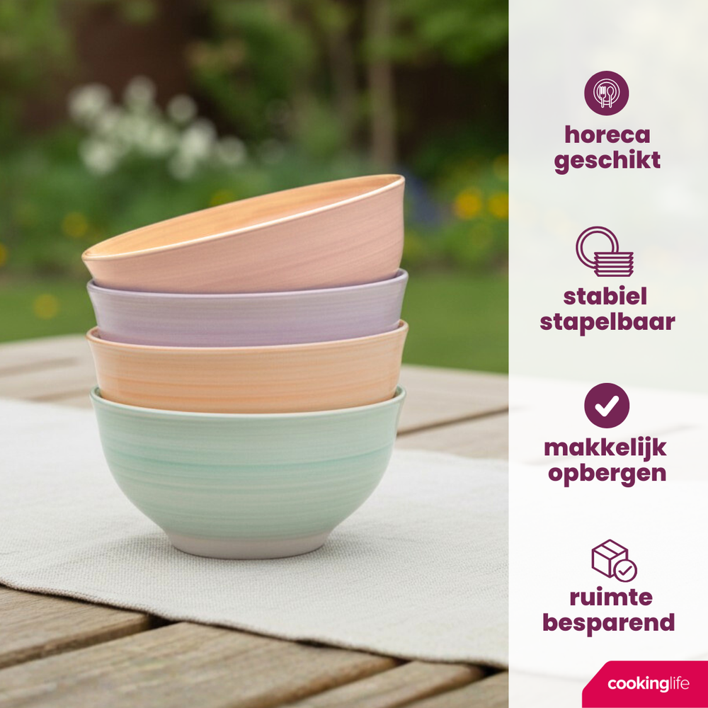 Cookinglife Small Bowls Pastel Harmony Ø 12 cm - 6 pieces