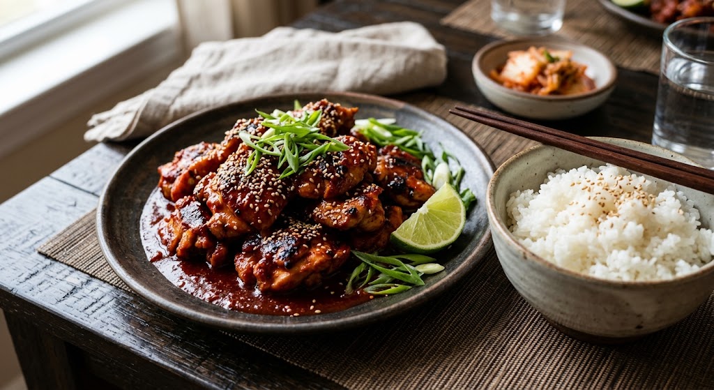 Fire on your plate, crispy from the pan.