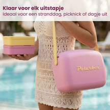 Polarbox Mini Cooler / Coolerbag with 2 Lunchboxes - Bubblegum-Yellow - 6 liters