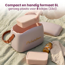 Polarbox Mini Cooler / Coolerbag with 2 Lunchboxes - Pearl-Gold - 6 liters