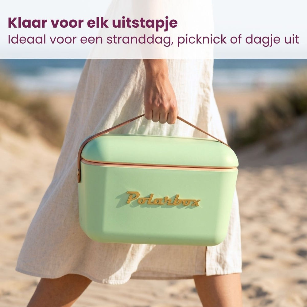 Polarbox Cooler with Shoulder Strap - Olive Green-Gold - 12 liters
