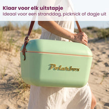 Polarbox Cooler with Shoulder Strap - Olive Green-Gold - 20 liters