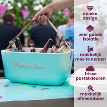 Polarbox Cool Box with Shoulder Strap - Lime Lilac - 20 Liters