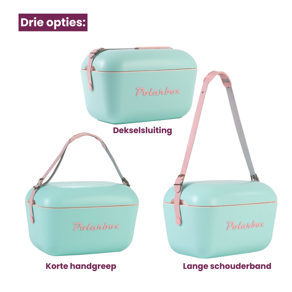 Polarbox Cool Box with Shoulder Strap - Pastel Green - 12 liters