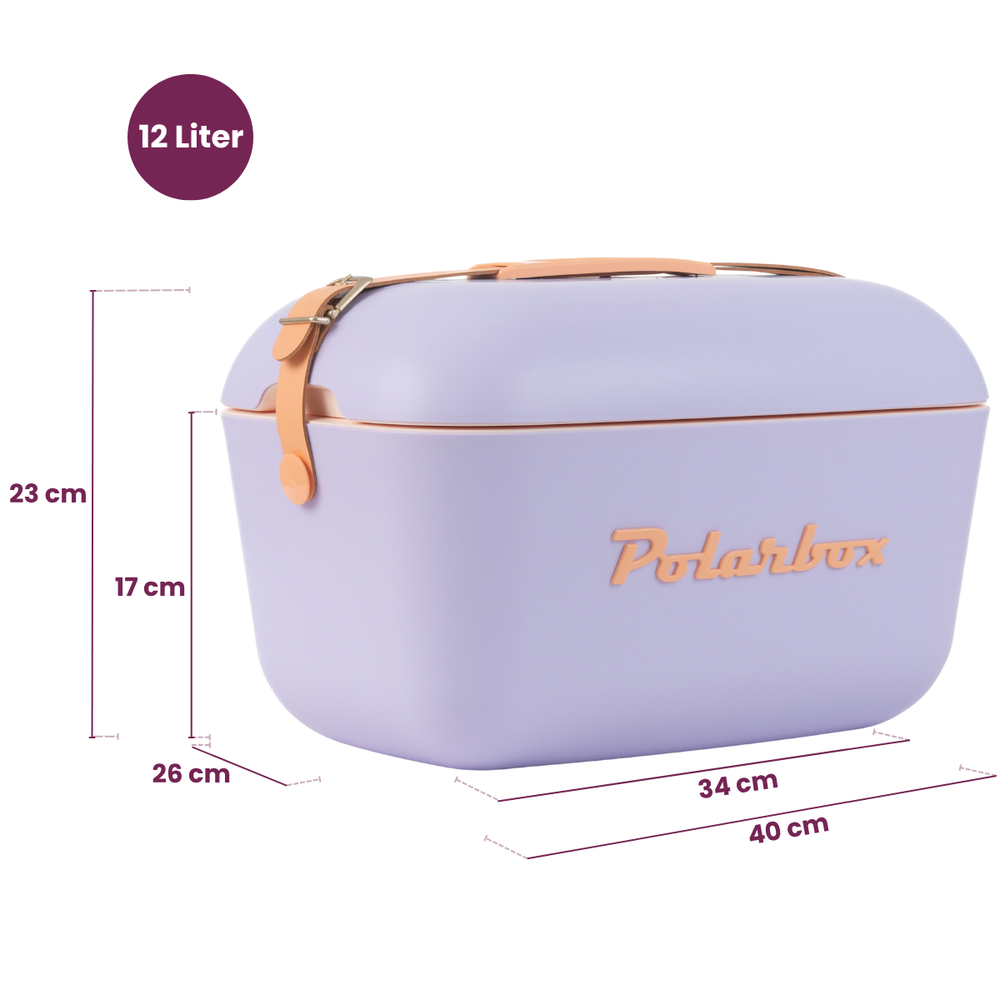 Polarbox Cool Box with Shoulder Strap - Purple Sorbet - 12 Liters