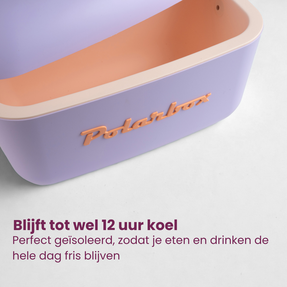 Polarbox Cool Box with Shoulder Strap - Purple Sorbet - 12 Liters