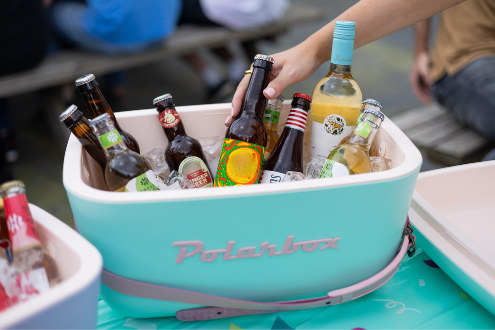 Polarbox Cool Box with Shoulder Strap - Pastel Green - 12 liters