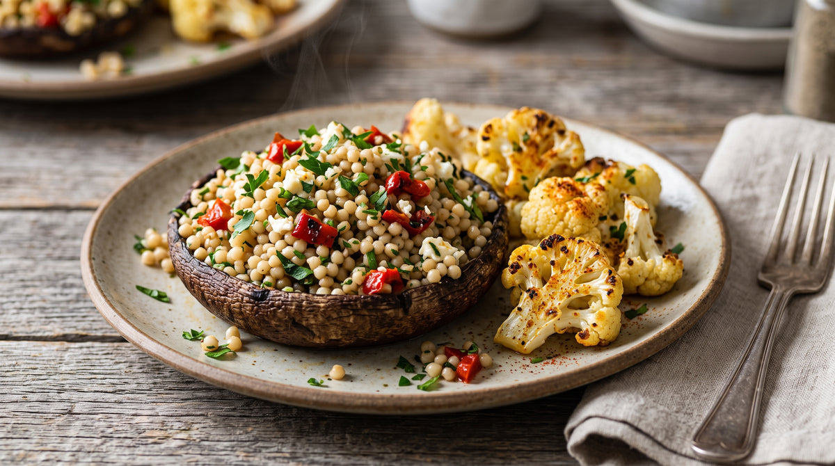A vegetarian main course with kick, texture and character.