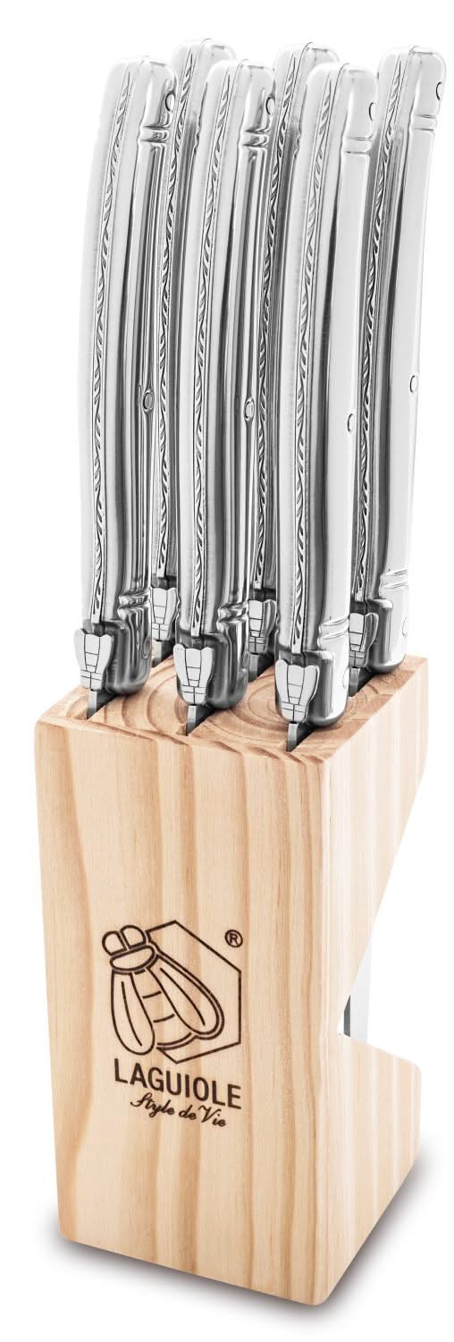 Cuchillos para steak Laguiole Style de Vie Premium Line Acero inoxidable - 6 piezas
