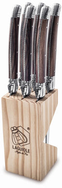 Laguiole Style de Vie Steak knives Premium Line Dark Wood - 6 pieces