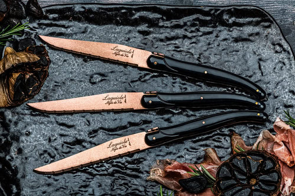 Cuchillos para steak Laguiole Style de Vie Prestige Line Cobre - 6 piezas