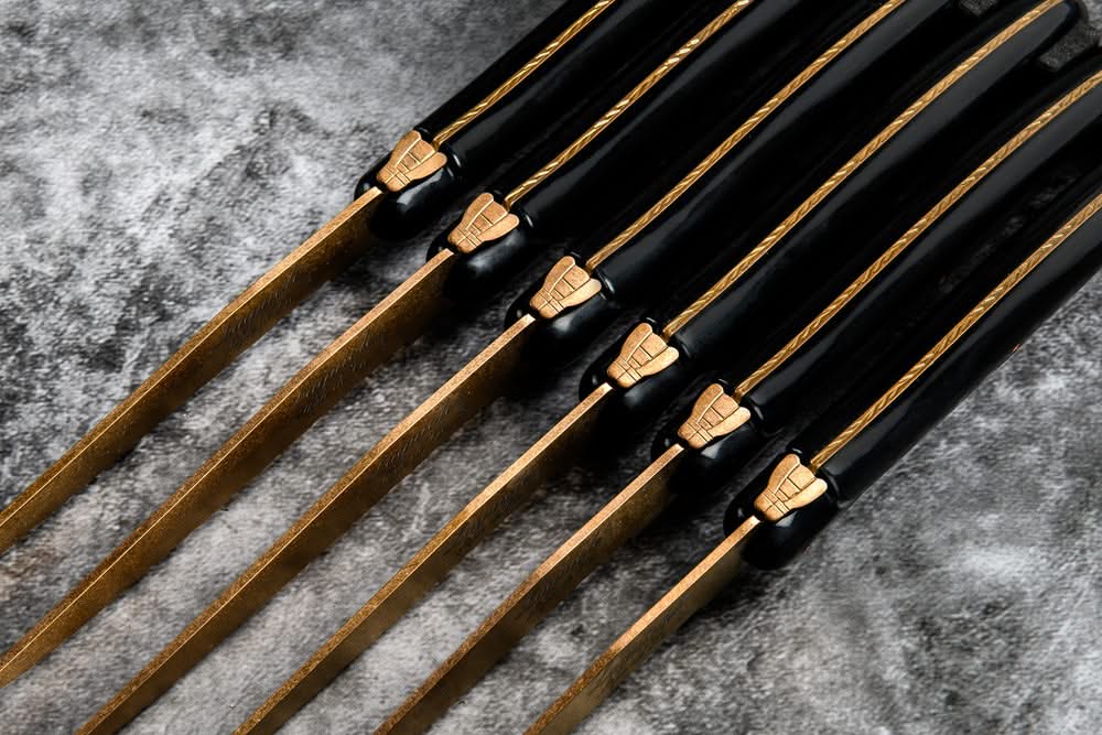 Laguiole Style de Vie Steak knives Prestige Line Copper - 6 pieces
