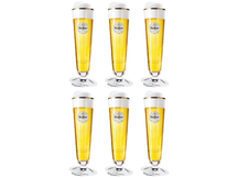 Warsteiner Beer glasses on Foot - 300 ml - 6 pieces