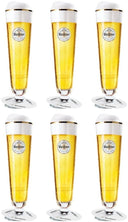 Vasos de cerveza Warsteiner con pie - 200 ml - 6 piezas