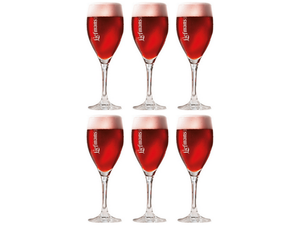 Vasos de cerveza Liefmans con pie - 250 ml - 6 unidades