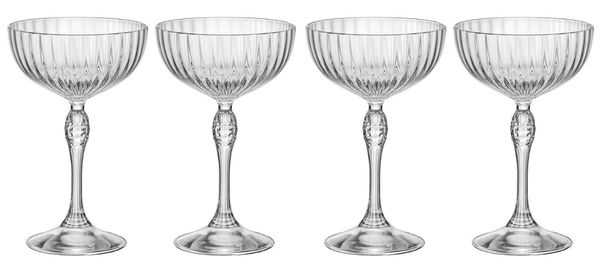 Copas de cóctel Bormioli Rocco America 20's - 220 ml - 4 unidades