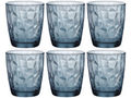Bormioli Rocco Water glasses Diamond - Blue - 300 ml - 6 pieces