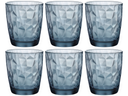 Bormioli Rocco Water glasses Diamond - Blue - 300 ml - 6 pieces