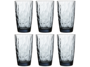 Vasos longdrink Bormioli Rocco Diamond - Azul - 470 ml - 6 piezas