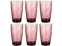 Bormioli Rocco Long drink glasses Diamond - Purple - 470 ml - 6 pieces