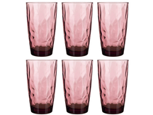 Bormioli Rocco Long drink glasses Diamond - Purple - 470 ml - 6 pieces