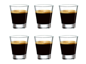 Vasos de espresso Bormioli Rocco Caffeino 85 ml - 6 piezas