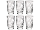 Bormioli Rocco Long drink glasses Diamond - Transparent - 470 ml - 6 pieces