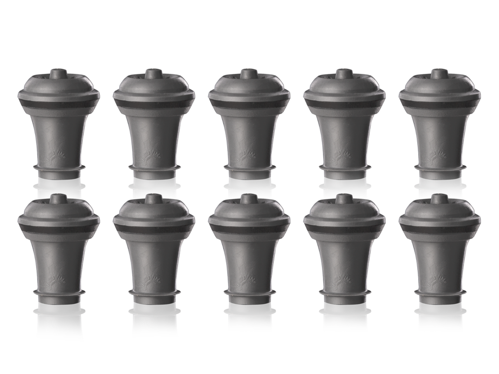 Vacu Vin wine stopper Vacuum Wine Stopper - Gray - 10 pieces