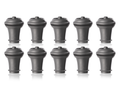 Vacu Vin wine stopper Vacuum Wine Stopper - Gray - 10 pieces