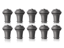 Vacu Vin wine stopper Vacuum Wine Stopper - Gray - 10 pieces