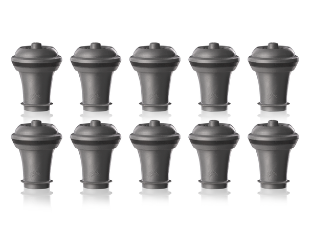 Vacu Vin wine stopper Vacuum Wine Stopper - Gray - 10 pieces