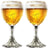 Grimbergen Beer glass on Foot - 330 ml - 2 pieces