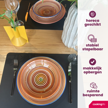 Cookinglife Dinner Plates Rhythm & Lines ø 26.5 cm - 4 pieces